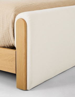 Cama Asher de madera queen size