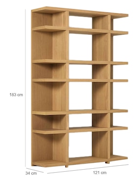 Librero Wallace West Elm de madera