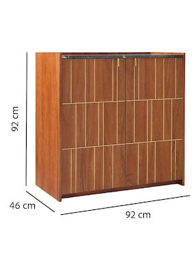 Bar armable Teague de madera acacia