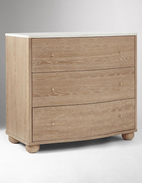 Cómoda Clementine de madera álamo