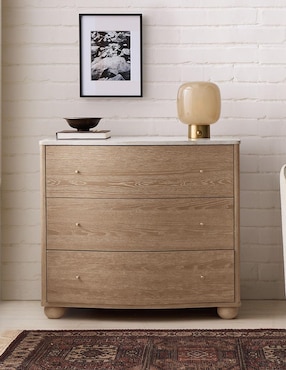 Cómoda Clementine de madera álamo