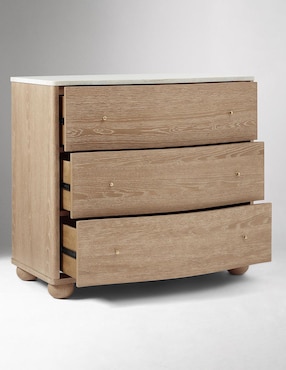 Cómoda Clementine de madera álamo