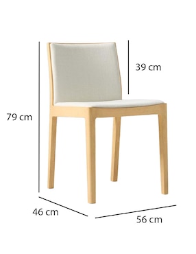 Silla Como de madera