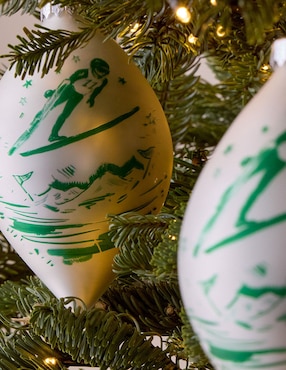 Ornamento navideño Skier