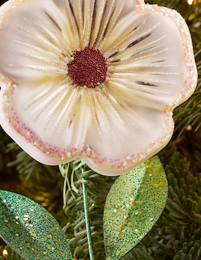 Ornamento navideño flor Hibiscus