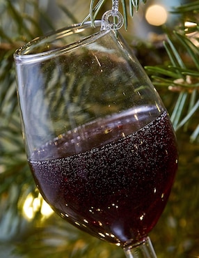 Ornamento navideño Cocktail Ornaments copa de vino