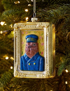 Ornamento navideño rectangular Dapper