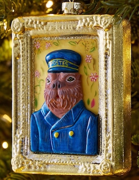 Ornamento navideño rectangular Dapper