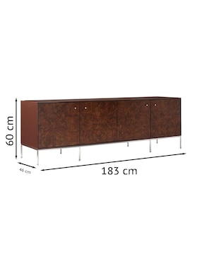 Consola Broome de madera
