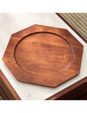 Charola decorativa Organic de madera