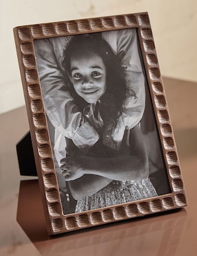 Portarretrato Nadia de madera para 1 foto