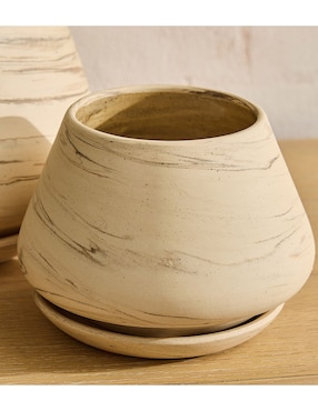 Maceta Marbled de cerámica