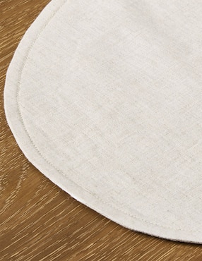 Mantel individual ovalado de lino European Linen