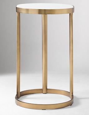 Mesa lateral Elwell de mármol