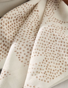Set servilleta Dotted Floral de algodón 4 piezas