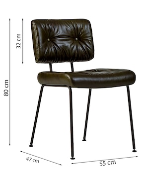 Silla Colombo de cuero