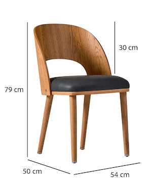 Silla Boerum de madera
