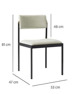 Silla Freeman de metal