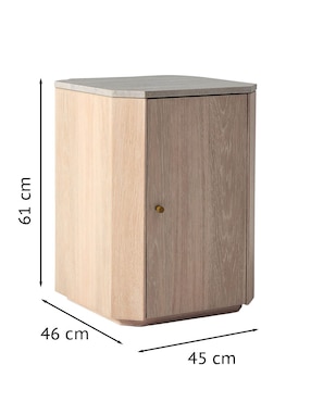 Buró armable Essex de madera caoba