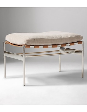 Ottoman Stuart de acero inoxidable