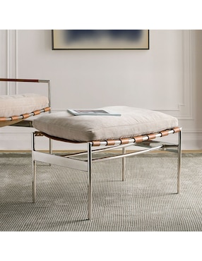 Ottoman Stuart de acero inoxidable