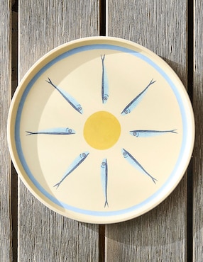 Set de plato para ensalada Sardine de melamina 4 piezas