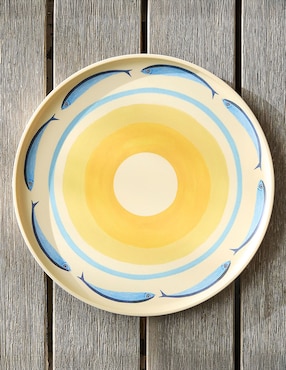 Set platos trinche Sardine de melamina 4 piezas