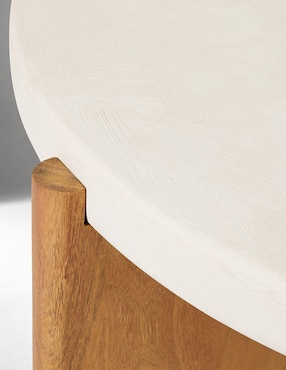 Mesa lateral Cassian de madera acacia
