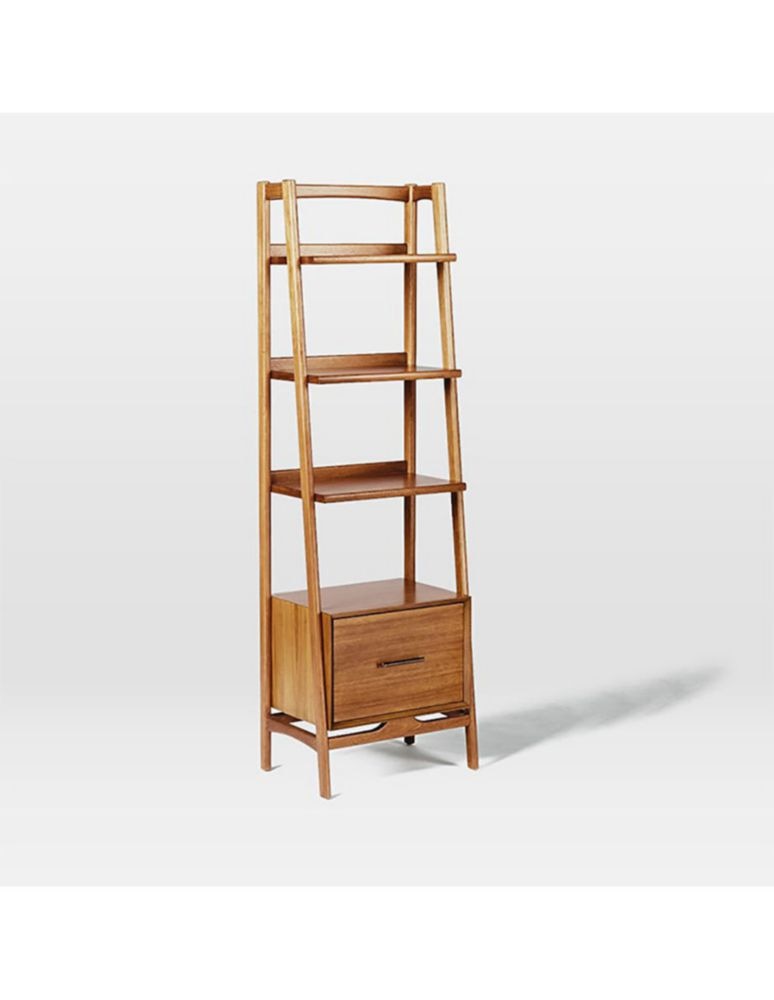 Librero de madera Mid Century