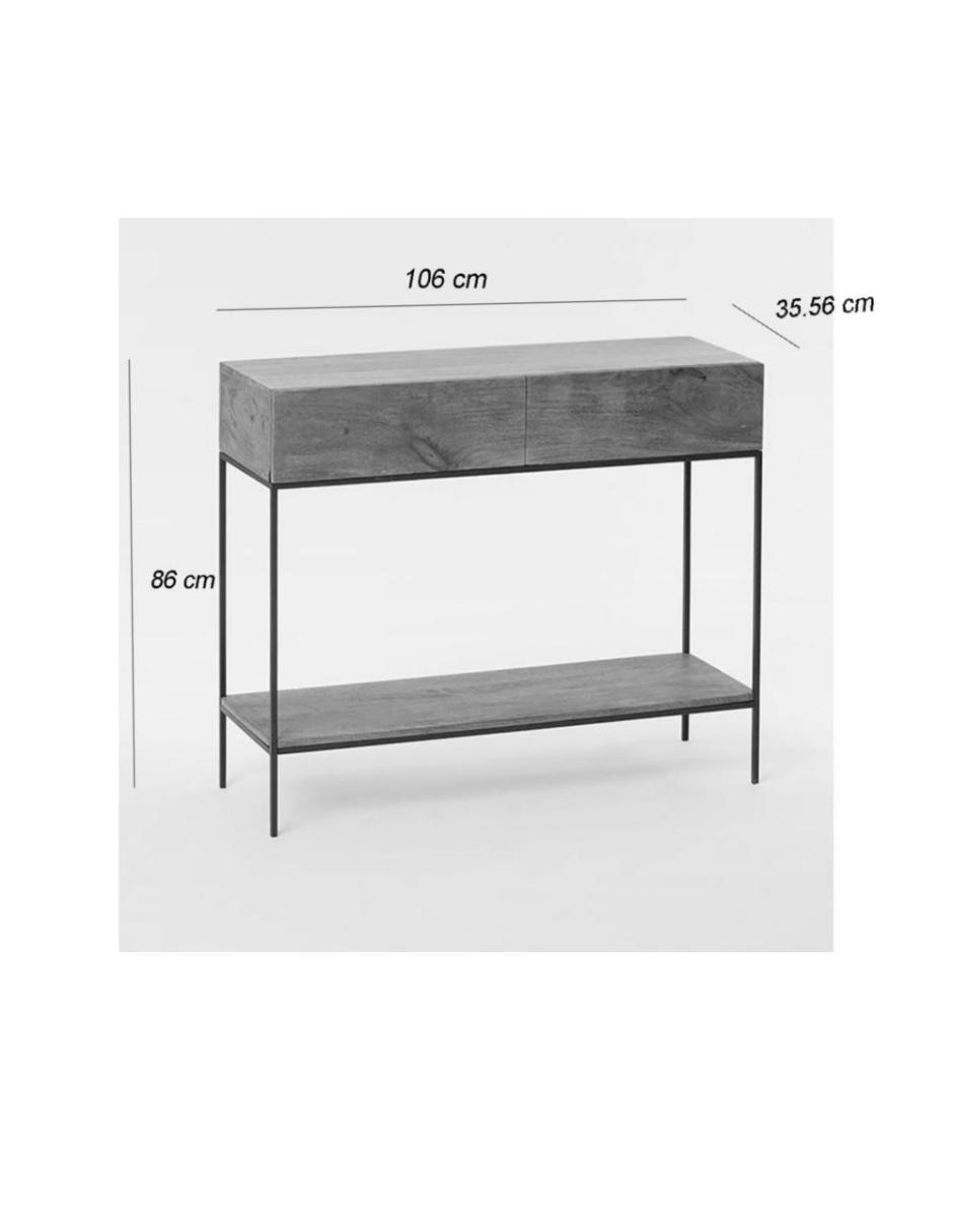 Consola Industrial Storage de madera 7