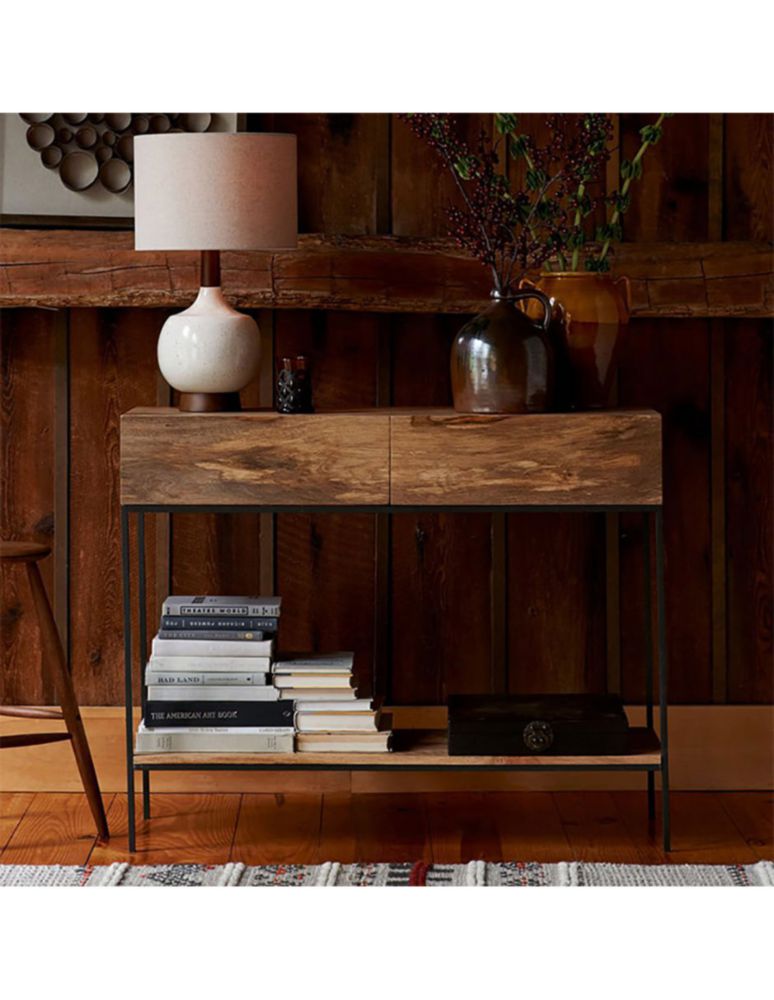 Consola Industrial Storage de madera 4