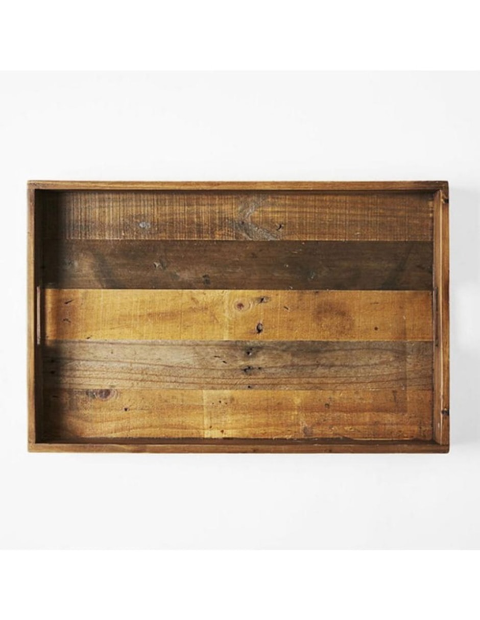 Charola multiusos Reclaimed Wood de madera