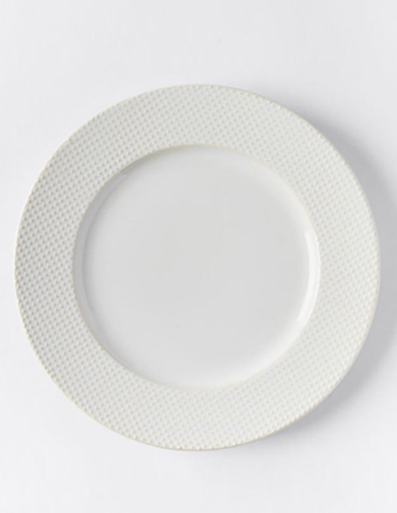 Plato trinche Textured Dots de gres 1
