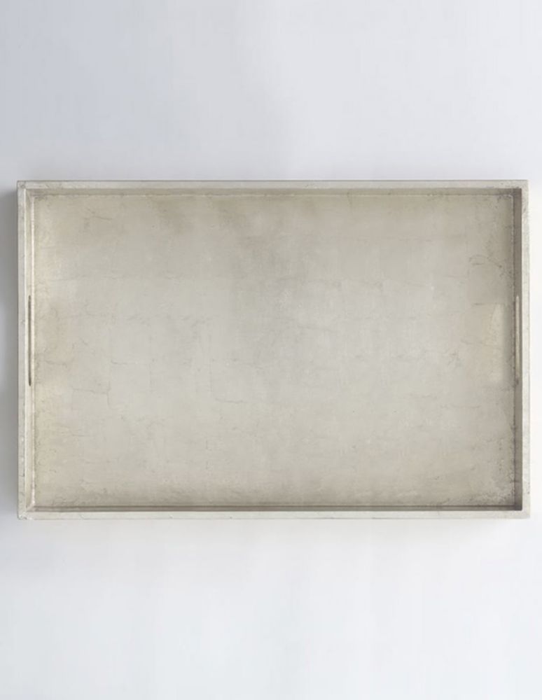 CHAROLA LACQUER 18X28IN PLATA