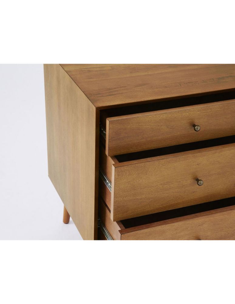 Carrito TV Mid Century de madera 2