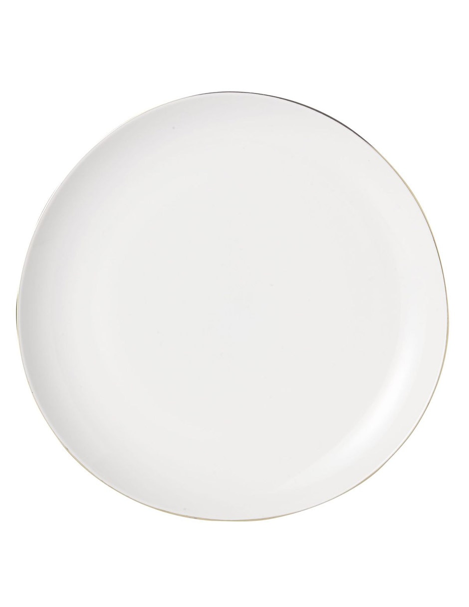 Plato ensalada Organic Shaped de porcelana