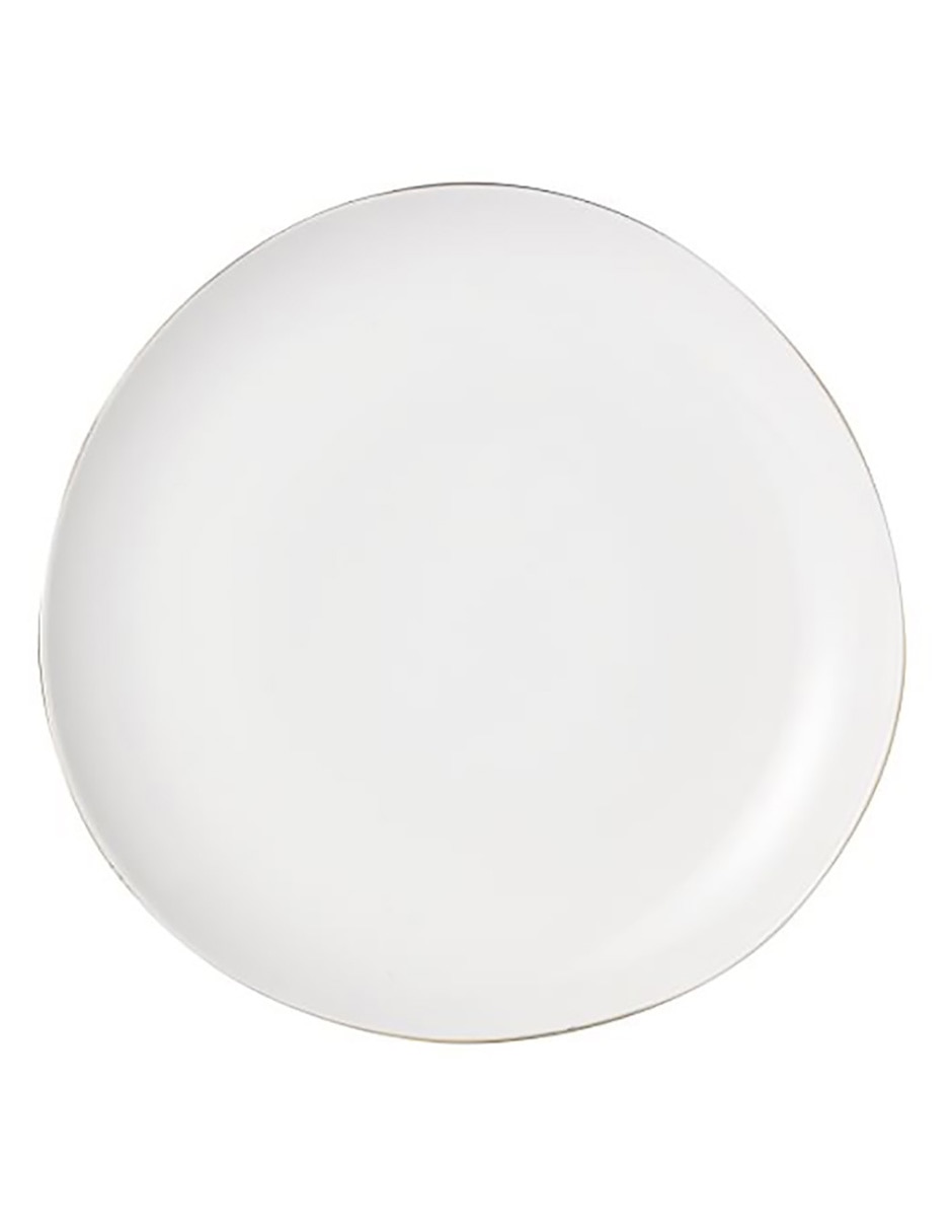 Plato trinche Organic Rimmed Filo de porcelana