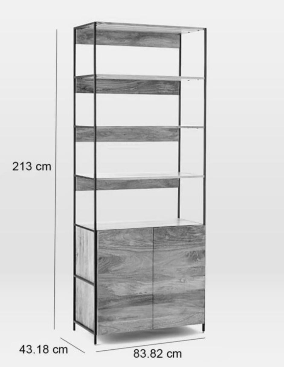 Librero Industrial Storage de madera 12