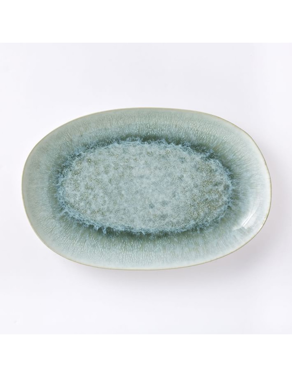 Platón Reactive Glaze Menta de cerámica 4