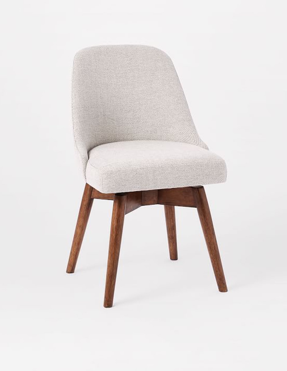Silla oficina Mid-Century de tela 4