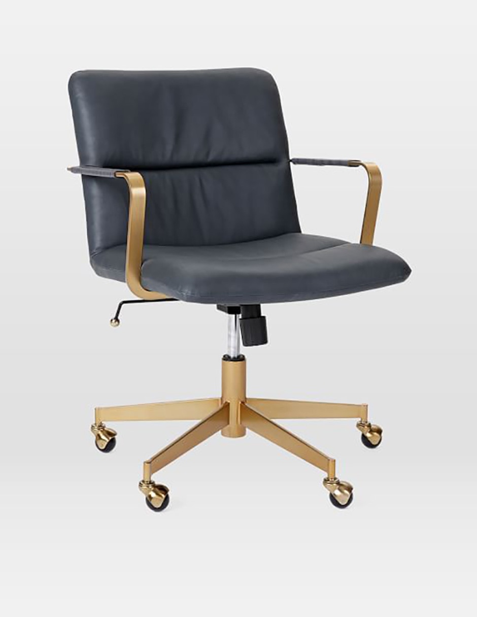 Silla oficina Cooper de piel