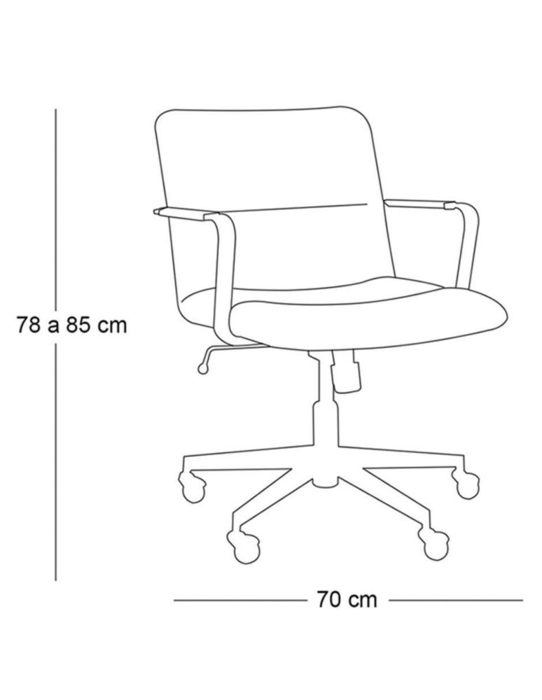Silla oficina Cooper de piel 9