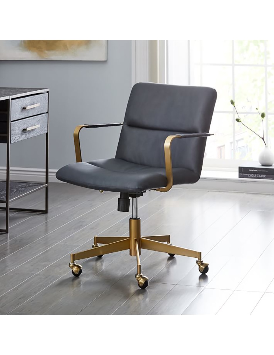 Silla oficina Cooper de piel 7