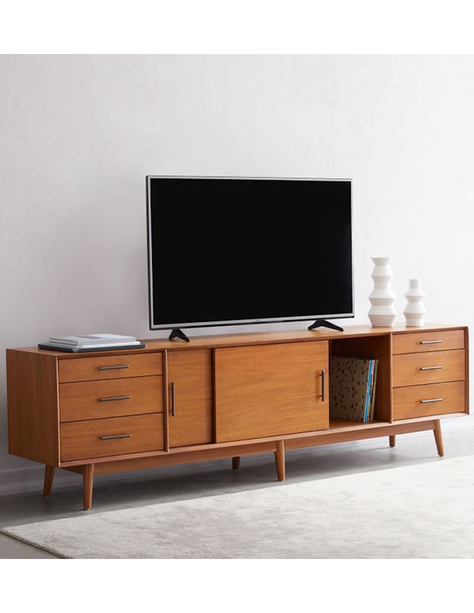 Consola Mid Century de madera Consola Mid Century de madera