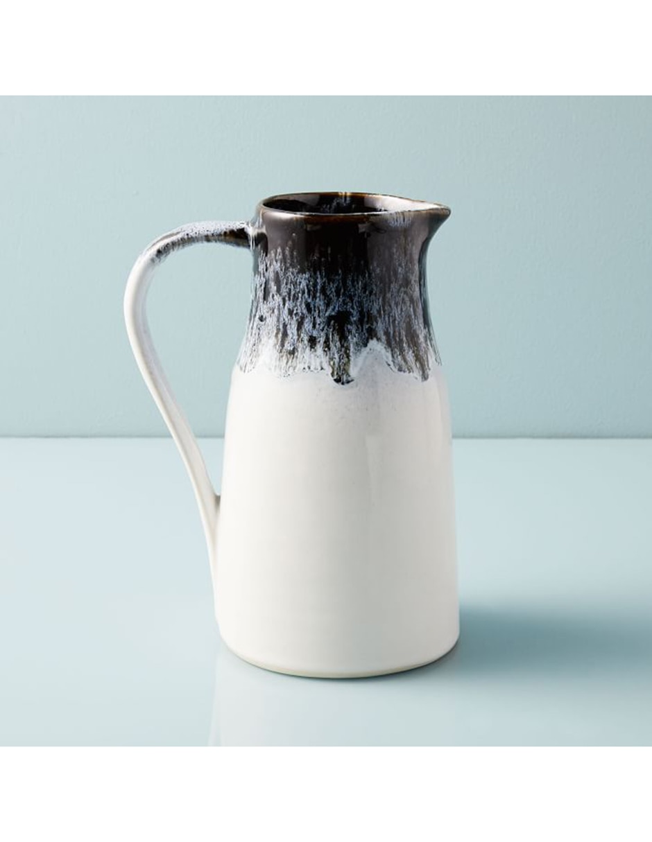 Jarra de cerámica Reactive Glaze Negro 1
