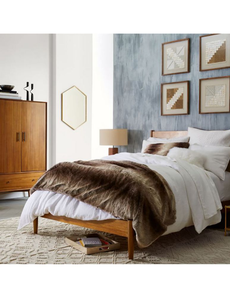 Cama Mid Century de madera 5