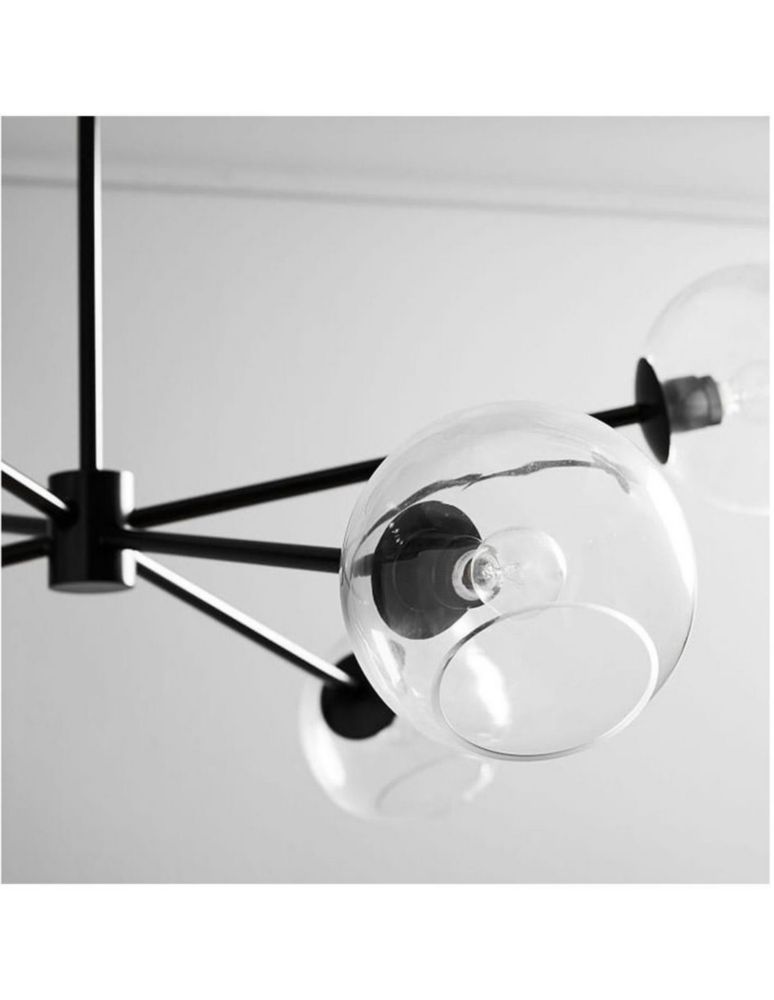 Lámpara colgante incandescente y led Staggered Glass