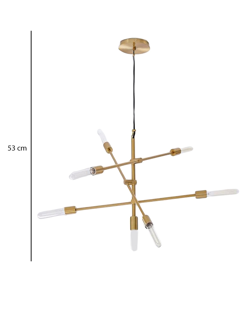 CHANDELIER MOBILE GDE DORADO V3