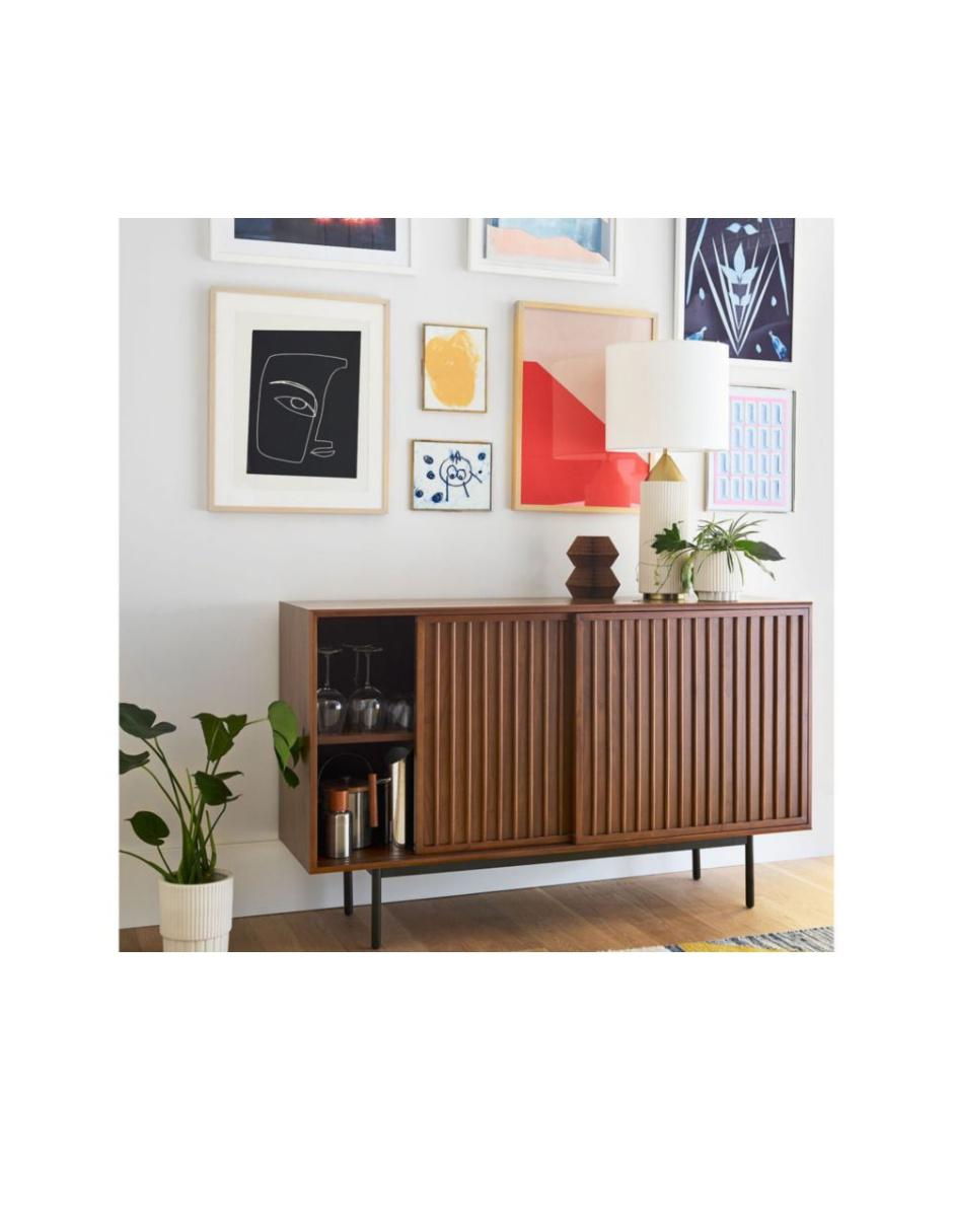 Buffet Slatted de madera 6
