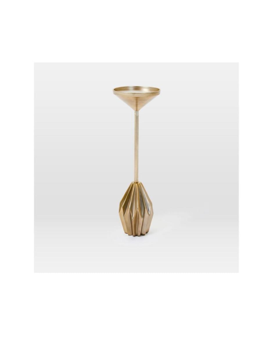 Mesa lateral Faceted Brass